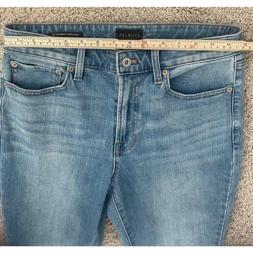 Talbots Modern Ankle Jeans Sz 6P - Picture 4 of 14